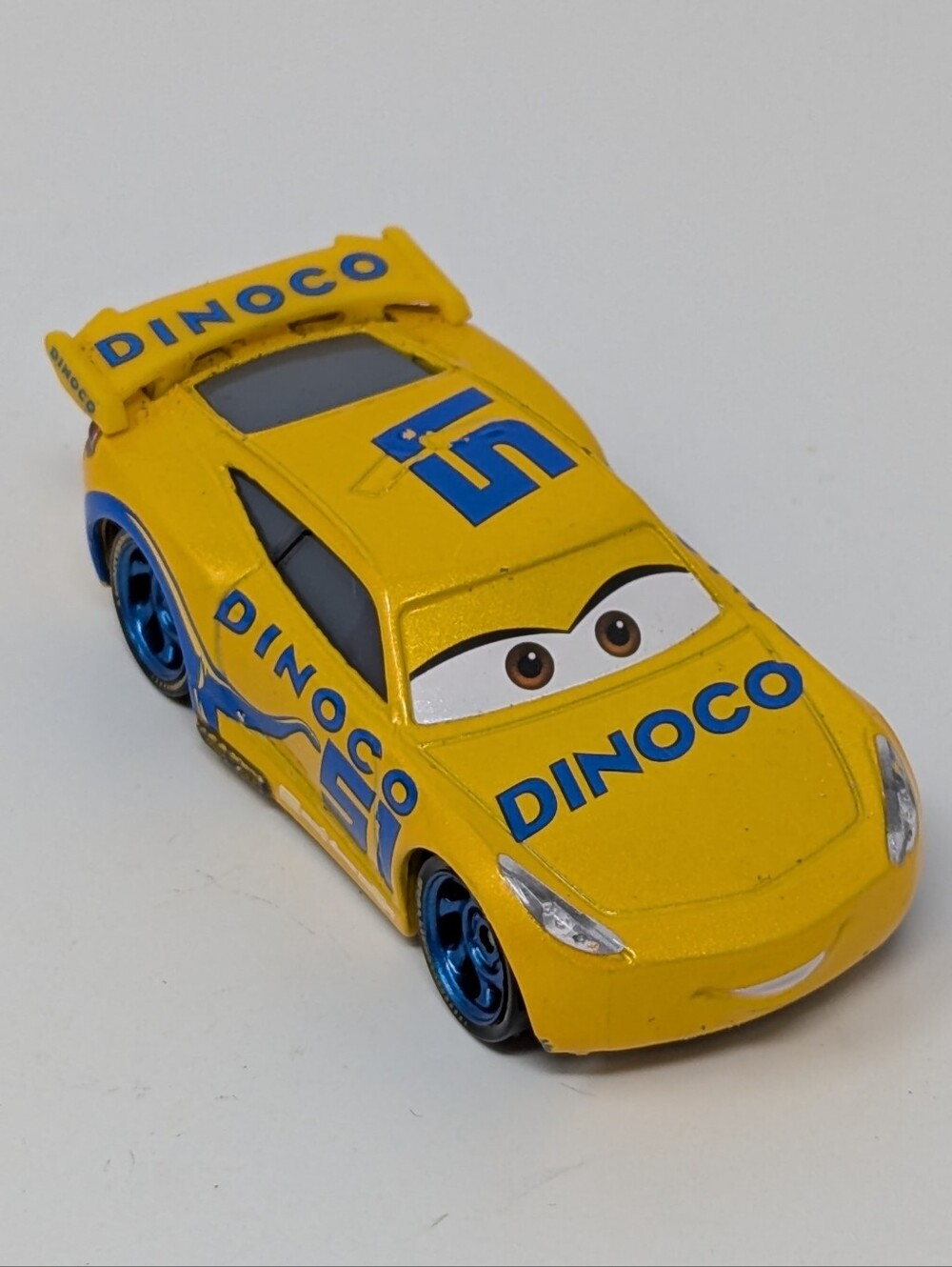 Disney Pixar Cars Movie Diecast Metal Yellow Dinoco 51 Cruz Ramirez